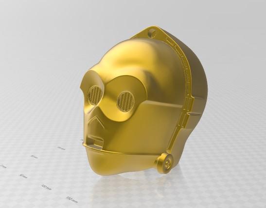 Star Wars C-3po helmet head