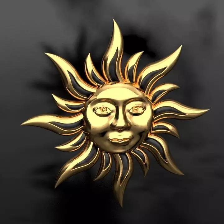 Sun  Pendants 3D Model