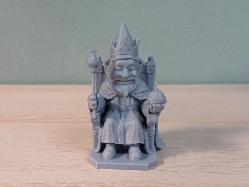 Regal Gnome King on Throne