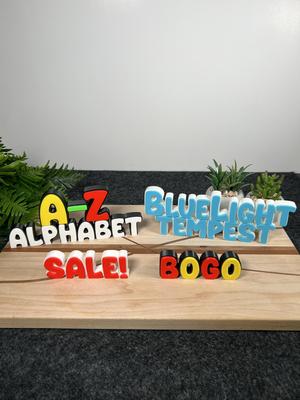 3D Letters, Display Letters, Letters for Signs, Nameplates, Market Accessories, 3D Price Sign, Alphabet, 3D Alphabet