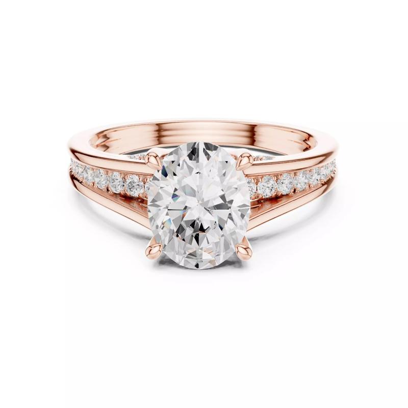 9x7mm Oval Cut Diamond Engagement Wedding Ring 3DM STL Video