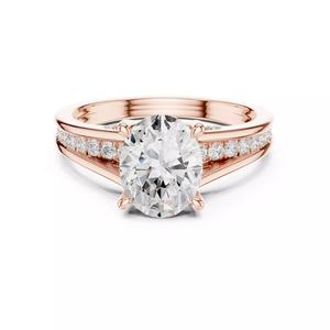 9x7mm Oval Cut Diamond Engagement Wedding Ring 3DM STL Video