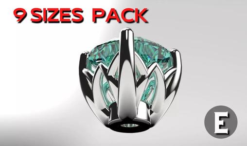 a package of engagement solitaire ring hea or stud earrings