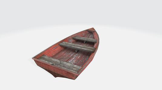 Small boat - 3d model