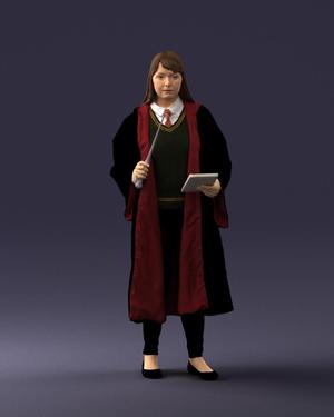 000282 Wizard with Wand and Book 0730
