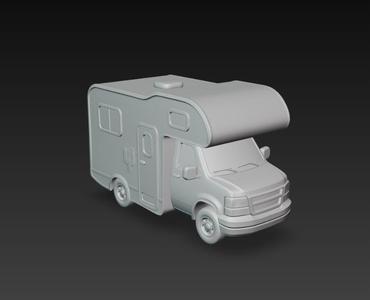 RV – Modelo 3D de Casa Rodante Recreativa para Impresión 3D