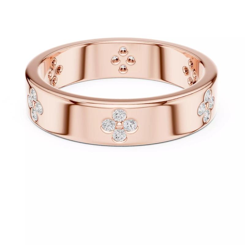 Pressure Set Round Cut Full Eternity Wedding Band 3DM STL Video