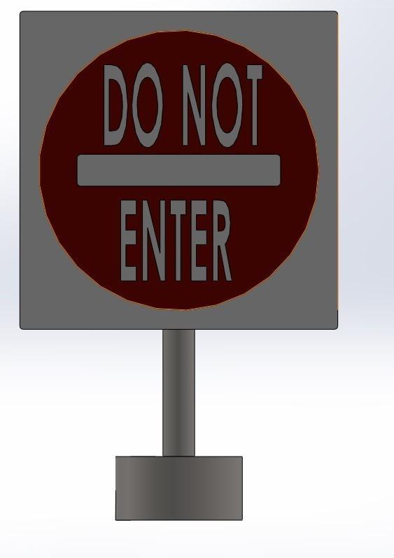 do not enter sign