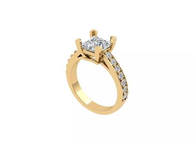 Princess Art Deco Ring
