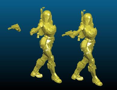 Female mandalorian / female bounty hunter - Remix