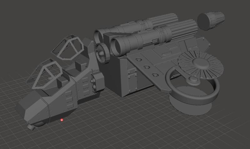 Remixed parts for Imperial dropship 28mm