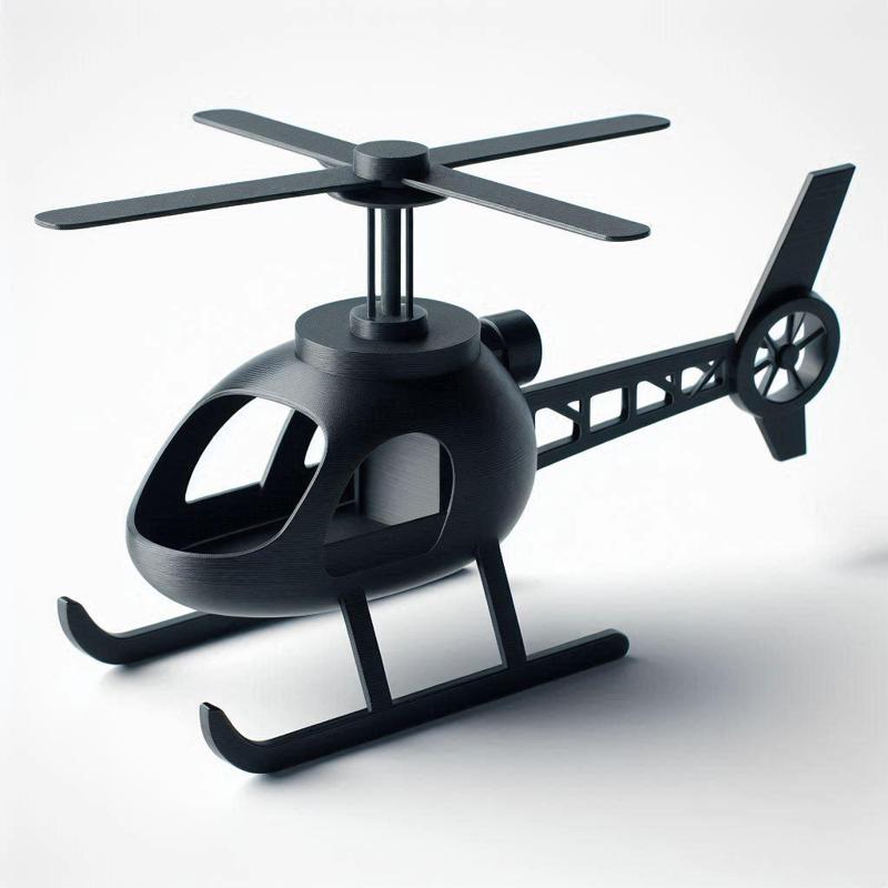 Kids Toy Helicopter 3D Print – Showpiece Decorative Model