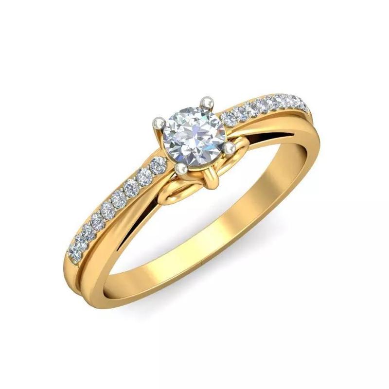 Platinum Brilliant Cut Diamond Ring for Engagement