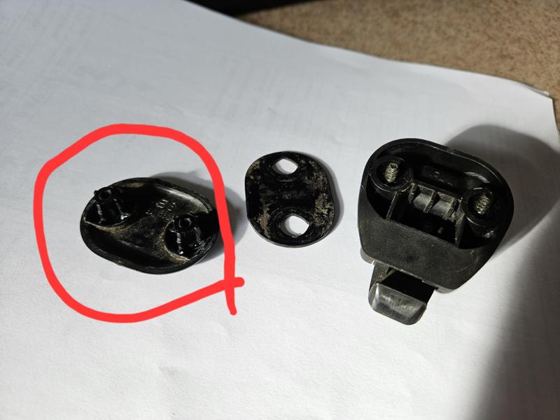 Glass Lock Buckle MB416320 Replacement Plastic For Mitsubishi  Pajero  Montero Mk2 MKII 1991-1999 L300