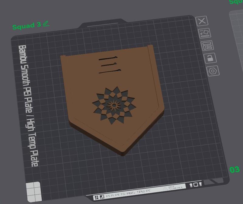 Bleach Shinigami squad 3 badge