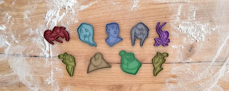 9 cookie cutter pack from Mulan Disney