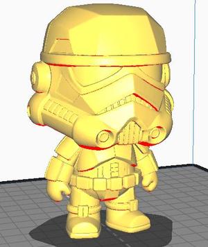 Chibi Geometric Stormtrooper