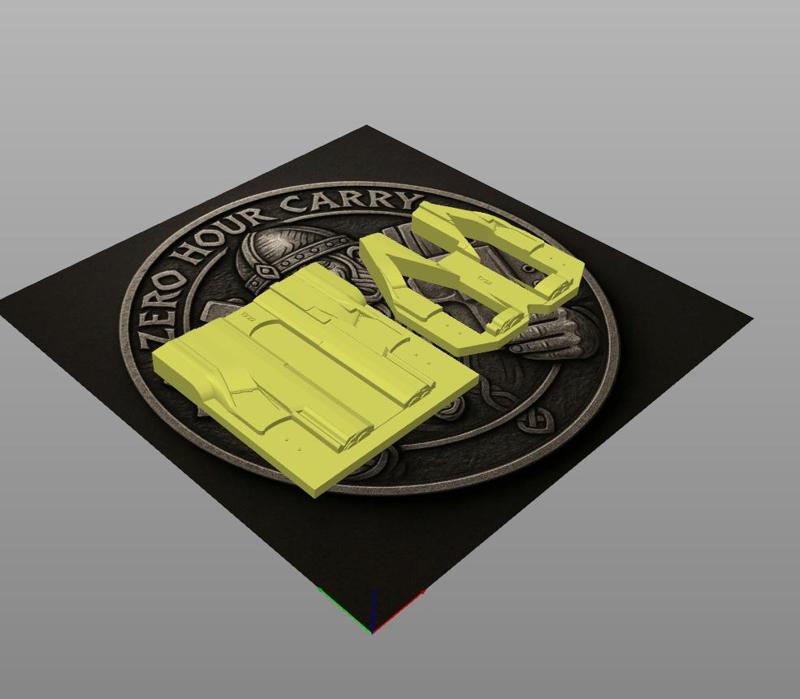 Taurus TX22 Ambidextrous Split Holster Mold with TrimJigg