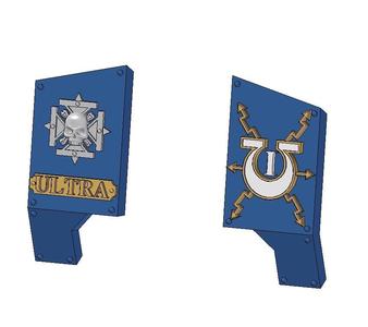 1st Company Ultra marines Redemptor Dreadnought Panels