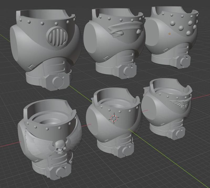 Mod. 8 "Delinquient" Chest-Piece For Manlet Space Soldiers