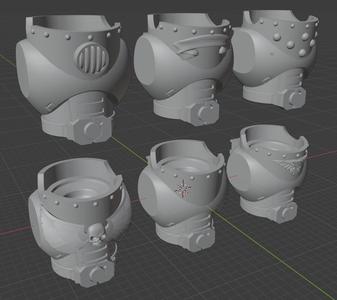 Mod. 8 "Delinquient" Chest-Piece For Manlet Space Soldiers