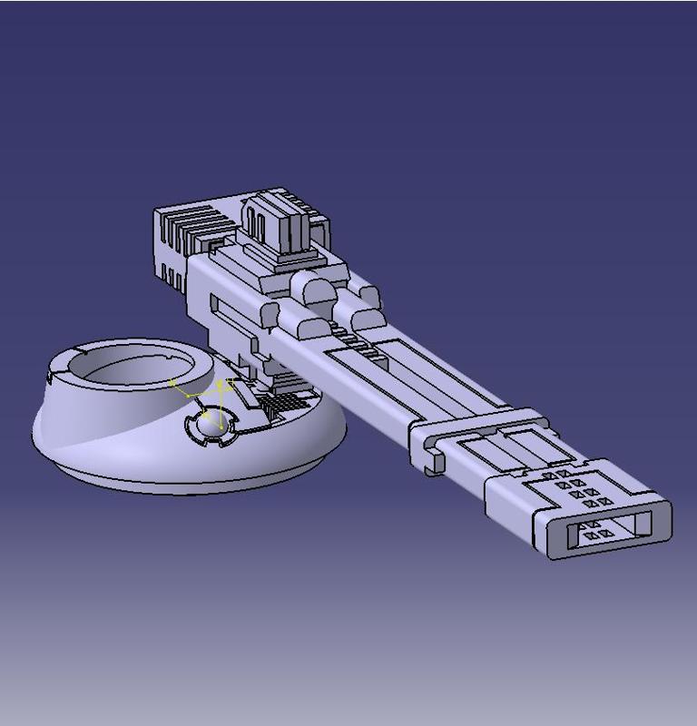 Space Communist Smash Face Magnetic Cannon Turret