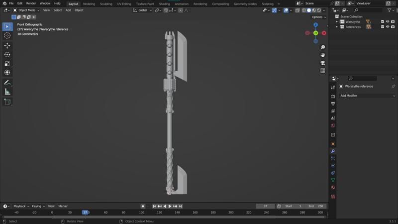 Necroid Outcast Warscythe