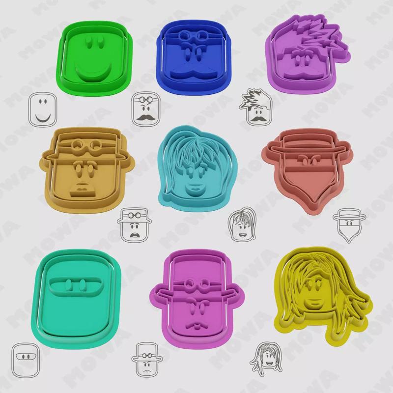 Roblox Cookie Cutters Set 9 PCS