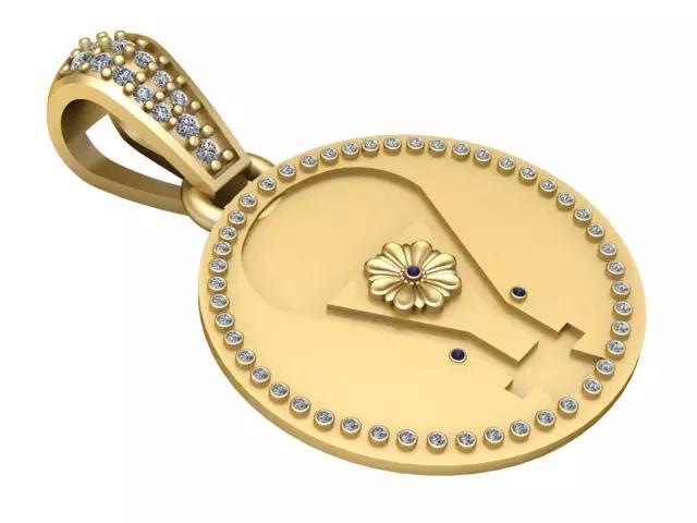 Zodiac Pendant 3D PRINTABLE MODEL