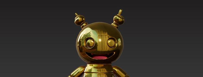 Golden Labubu Monster Figurine