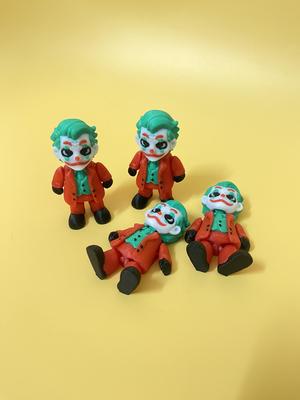 Articulated Chibi Joker Figurine | Print in place+ Keychain version- Fanart