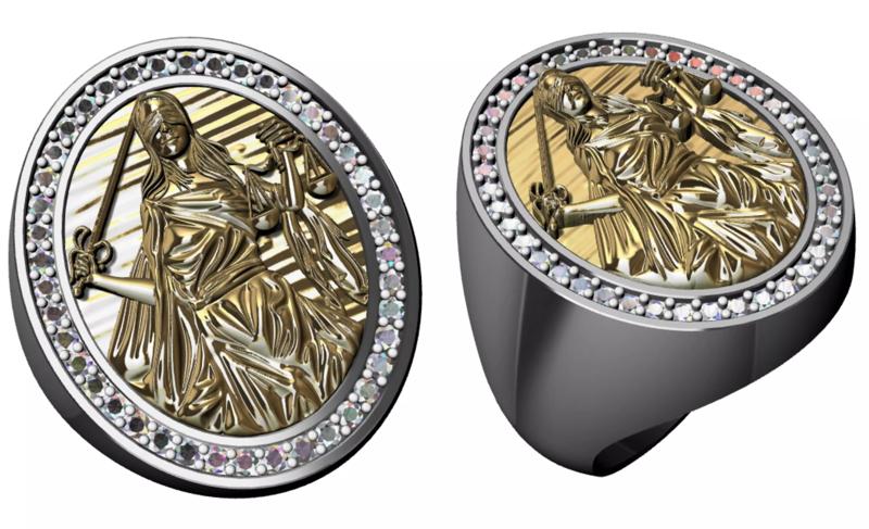 Lady of Justice Ring