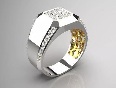 man diamond ring mr0140