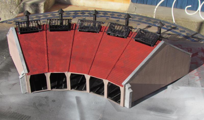 PLM locomotive roundhouse - locomotive shed