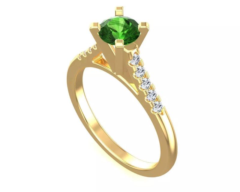 Magnificent Solitaire High Engagement Ring