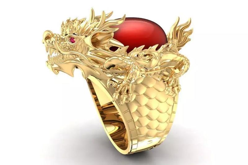 LUXURY FENGSHUI DRAGON RING FOR MEN 1906