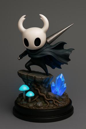 🦋 Hollow Knight Chibi Diorama – 3D Model
