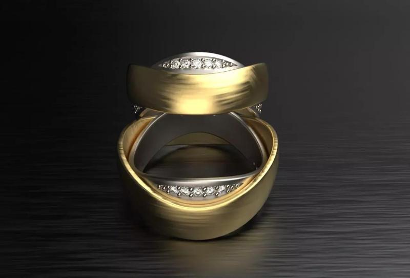 Elegant weidding ring 8 mm wide Size pack