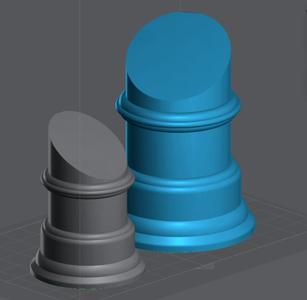 Round Bust Plinths Bases Tapered bundle