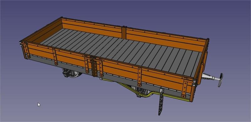 flat car metric track - body