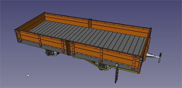 flat car metric track - body