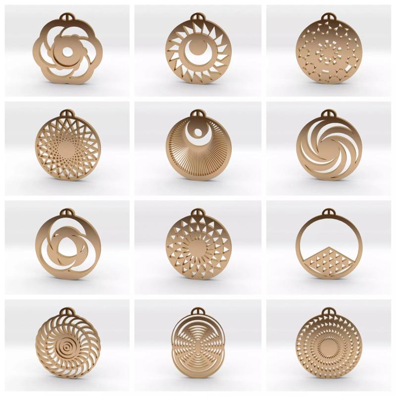 Crop Circle Pendant Pack VIII