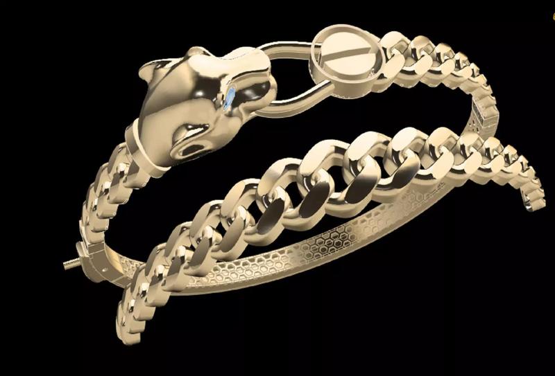 3D awesome zbrush gurmetli tiger handcuff model