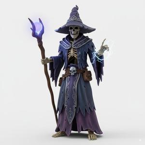 Ancient Bone Caster | Undead Wizard Miniature for Fantasy Tabletop RPGs & Wargaming