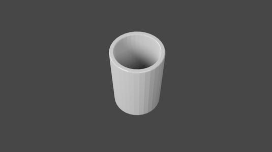 Pen Holder - Cylindrical Desk Organizer