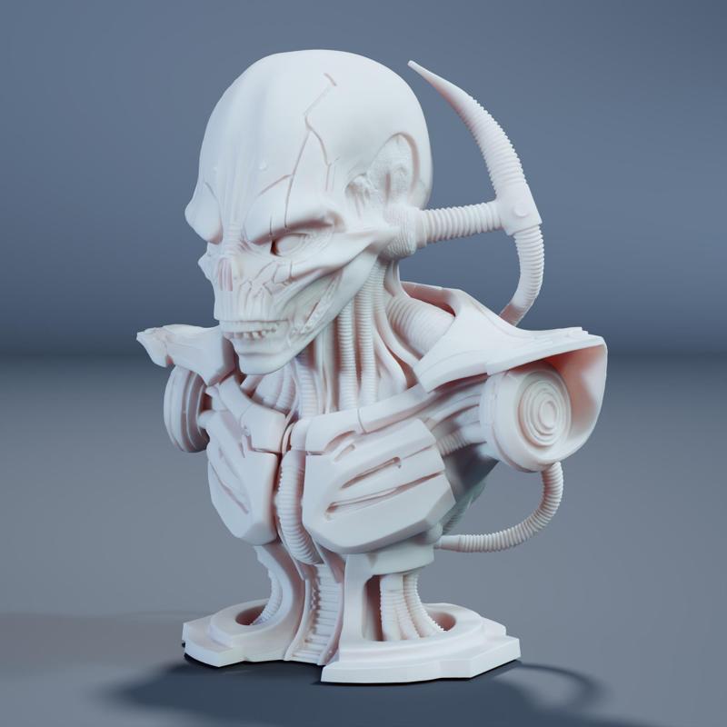 Alien Cyborg Bust