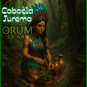 Cabocla Jurema Curandeira da Mata - STL in parts for 3D printing