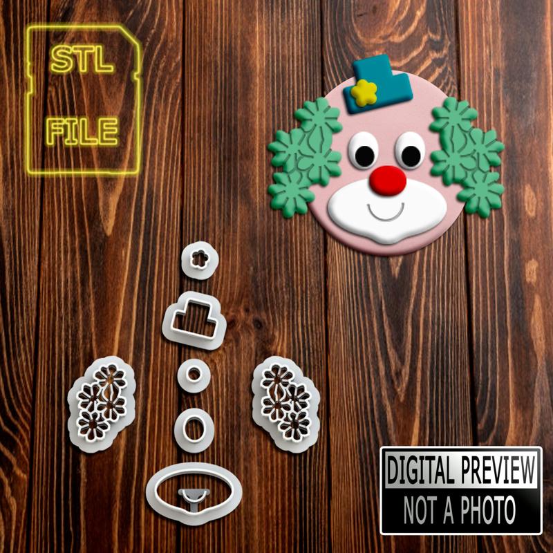 CORTANTE PARA PASTA DE AZÚCAR (FONDANT) - Payaso