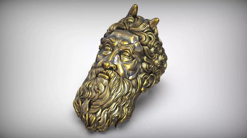 Moses With Horns Michelangelo Oxidized Bponze Ring