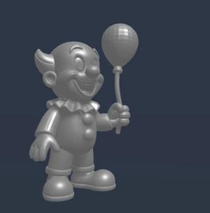 DBX Clown .Stl .Glb for 3D Printer